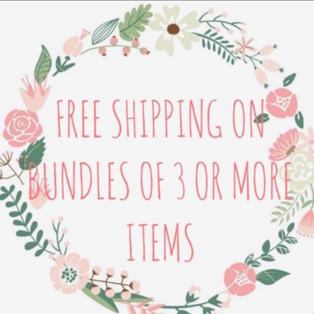 Bundle 3 items and get free shipping!!!!!!